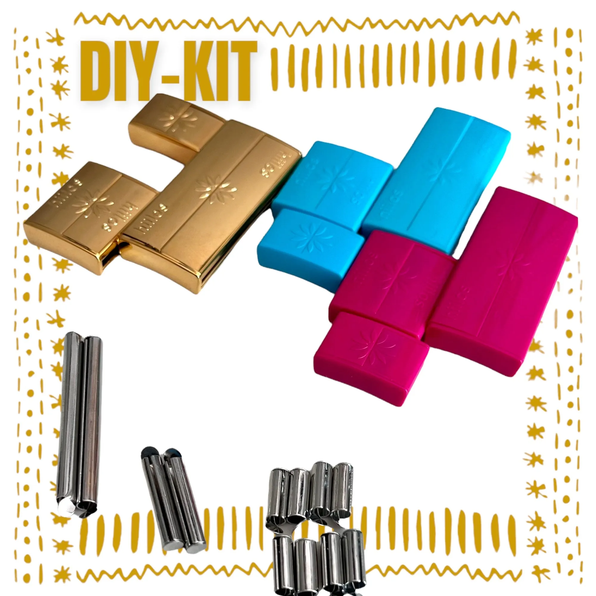 Kit découverte de 3 Fermoirs Aimantés Interchangeables HIILOS et embouts
