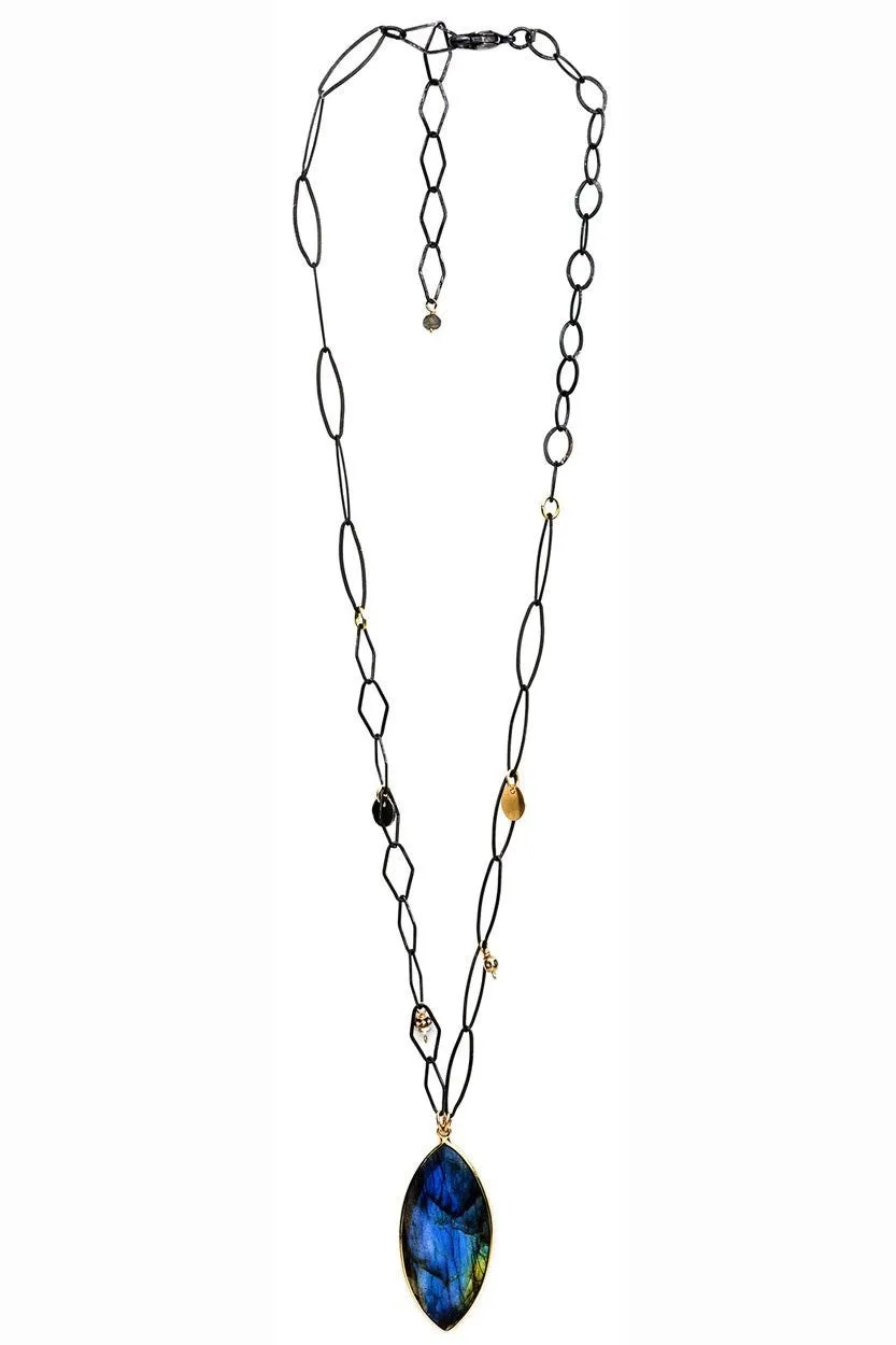 Labradorite w/Mixed Shapes Necklace