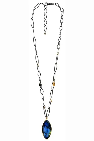 Labradorite w/Mixed Shapes Necklace