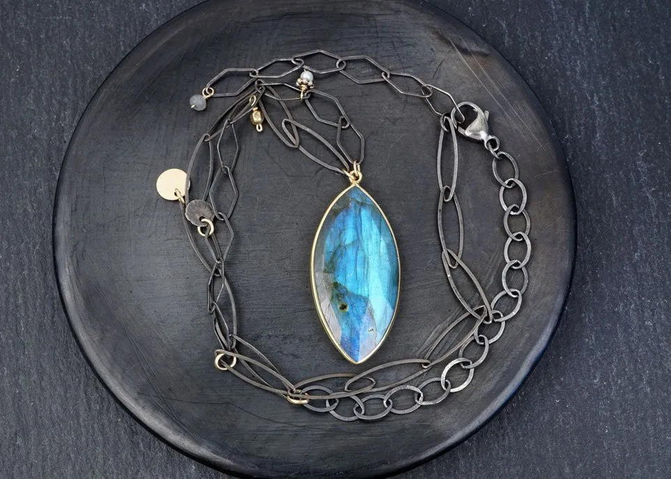 Labradorite w/Mixed Shapes Necklace