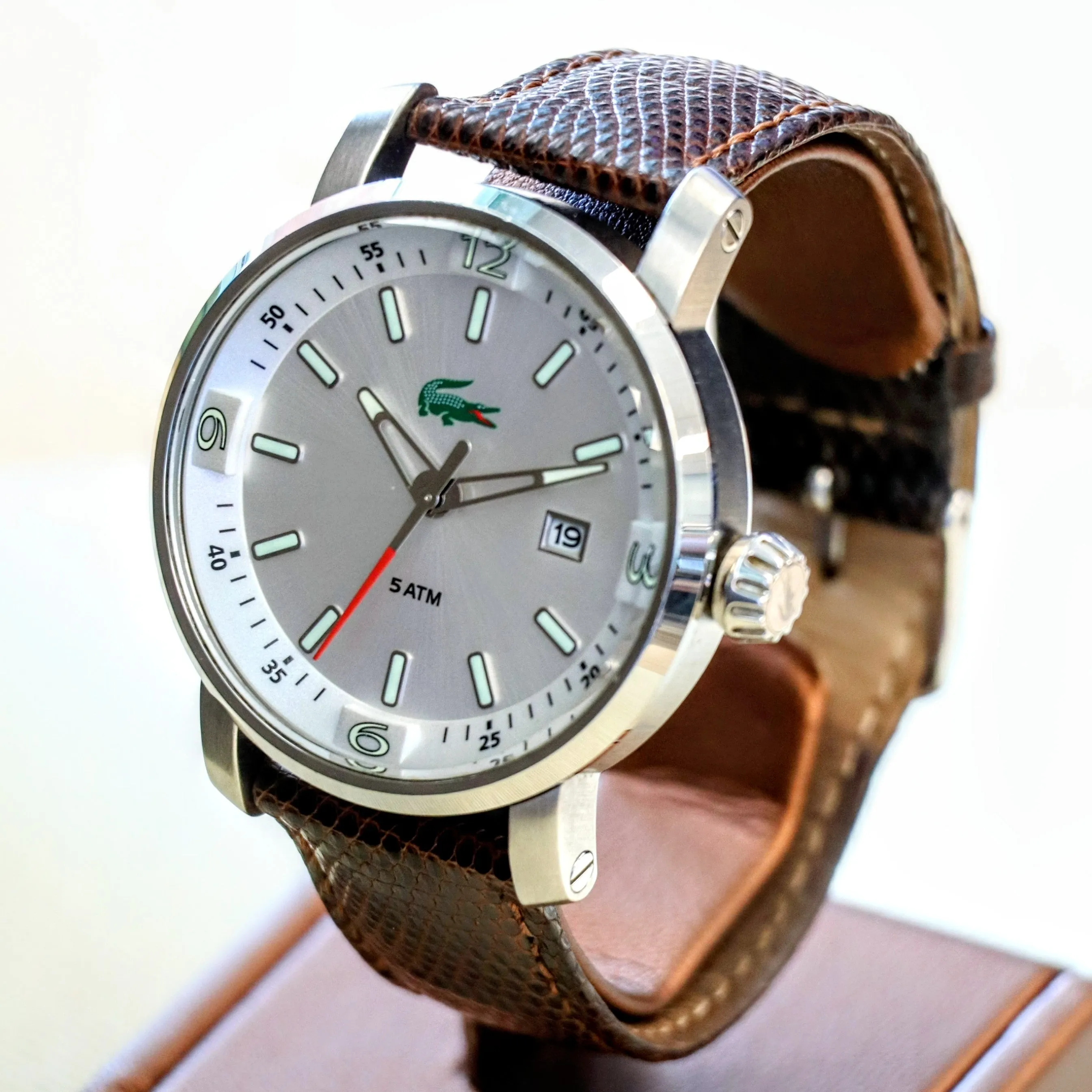 LACOSTE Quartz Watch 5ATM Date Indicator Wristwatch ALL S.S. - LC.12.1.14.0040