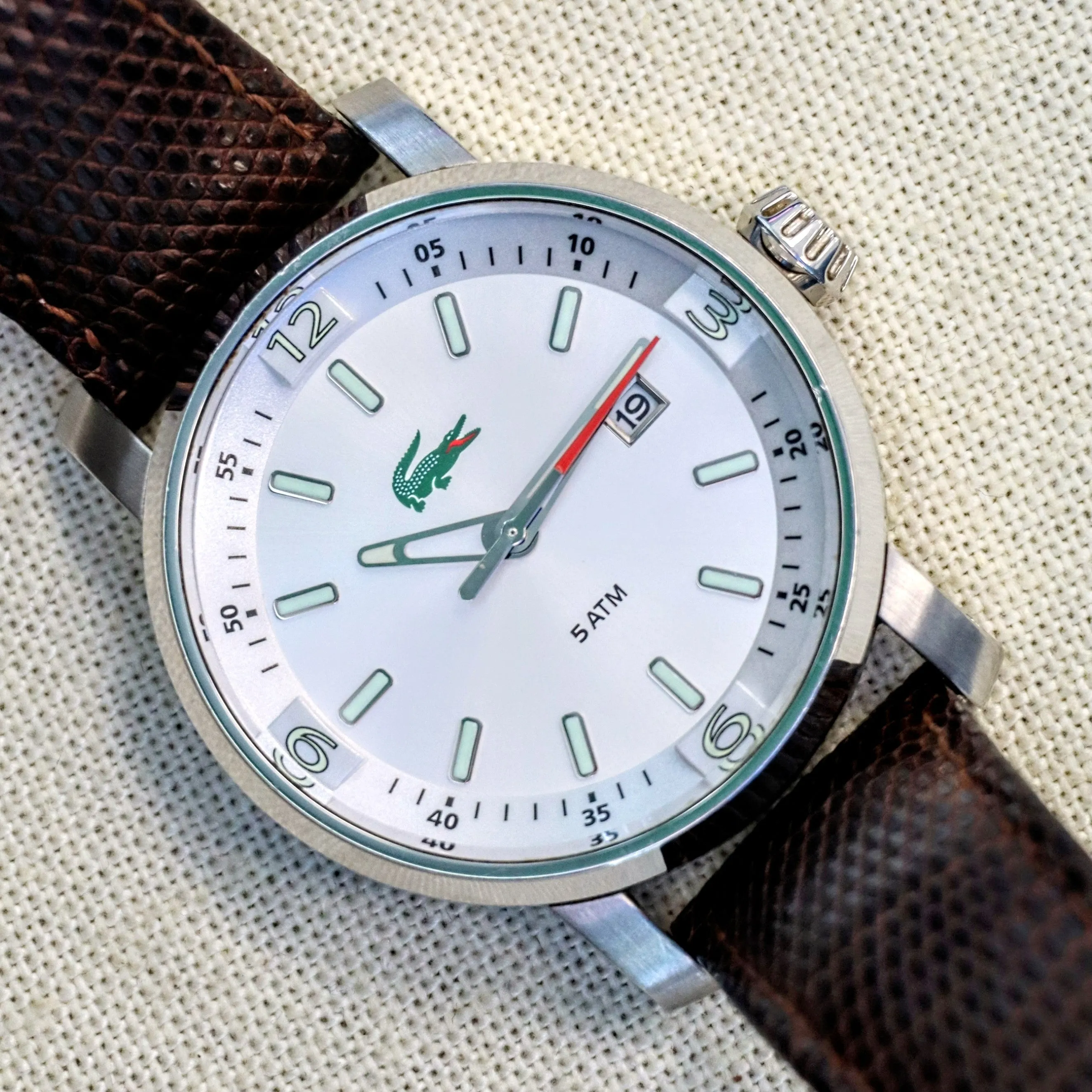 LACOSTE Quartz Watch 5ATM Date Indicator Wristwatch ALL S.S. - LC.12.1.14.0040