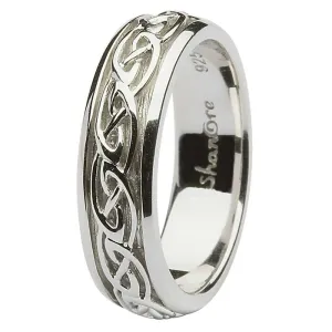 Ladies Celtic Sterling Silver Wedding Rings SL-SD10