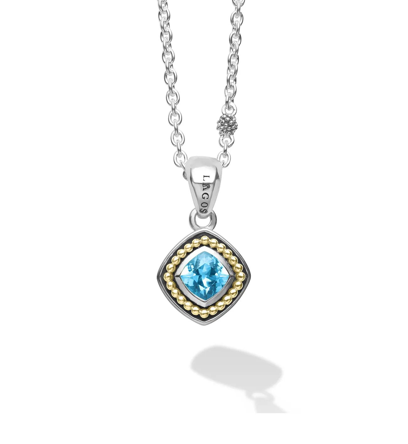 LAGOS Rittenhouse Swiss Blue Topaz Pendant Necklace