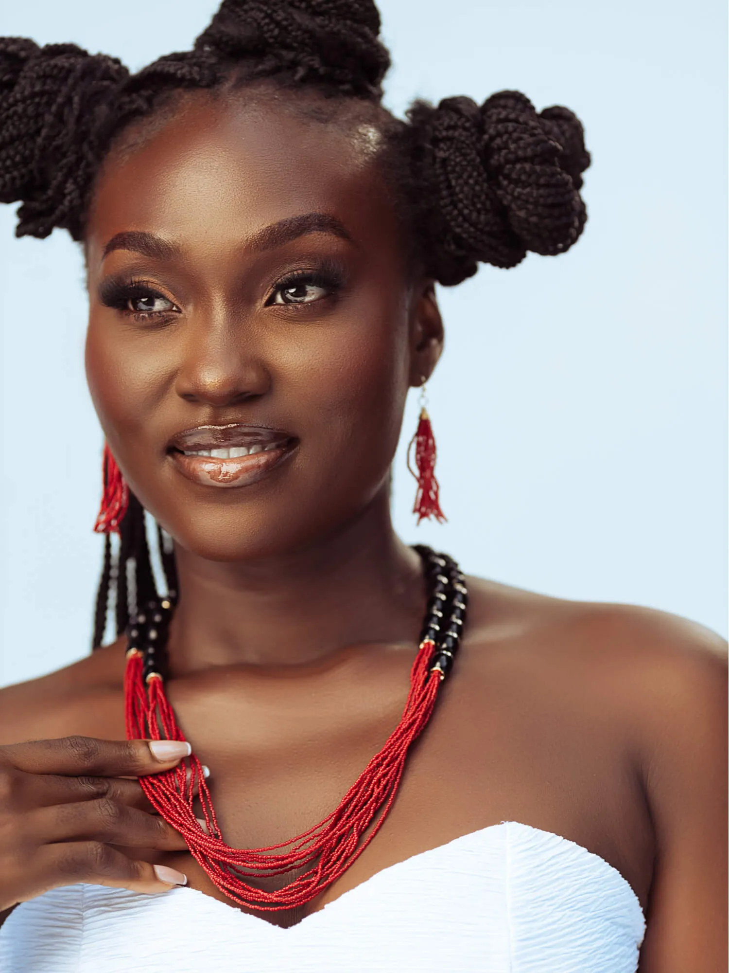 Lamisi Beaded Gemstone Necklace