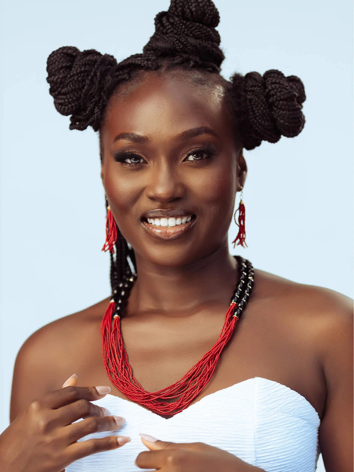 Lamisi Beaded Gemstone Necklace