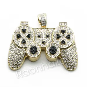 LARGE GAME CONTROLLER DIAMOND CUT 24" 30" 36" CUBAN CHAIN NECKLACE G75