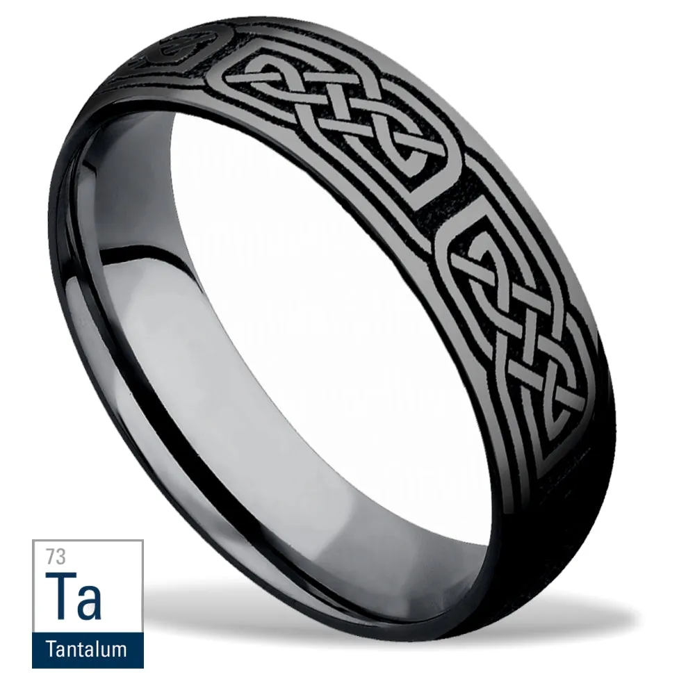 Lashbrook Tantalum Celtic Knot Wedding Band