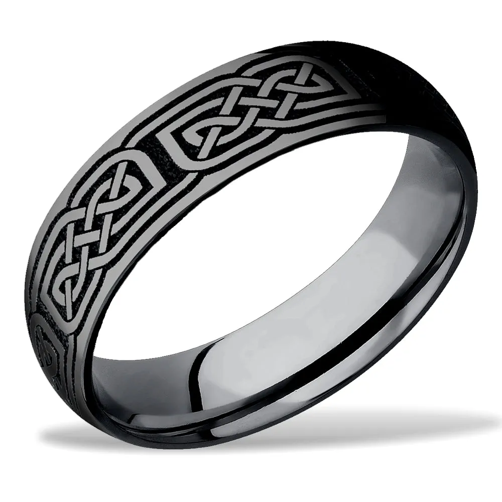 Lashbrook Tantalum Celtic Knot Wedding Band