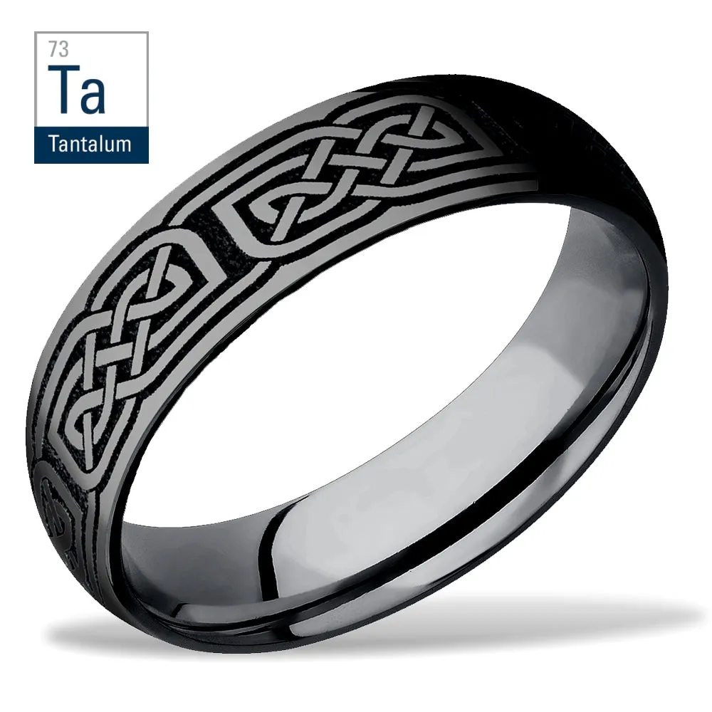 Lashbrook Tantalum Celtic Knot Wedding Band