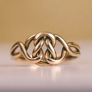 Late Victorian "Hearts Entwined" Lover's Knot Ring