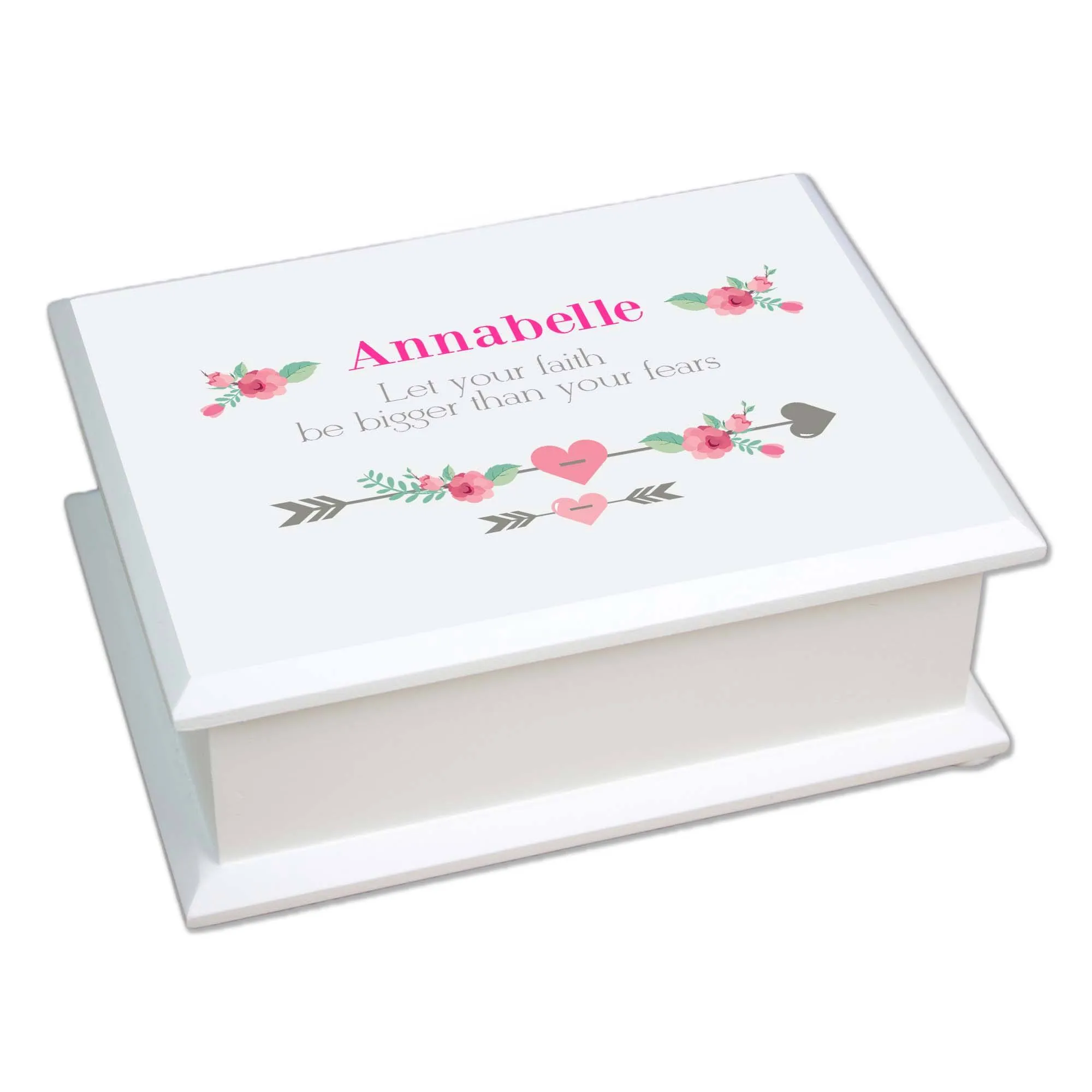 Lift Top Jewelry Box - Tribal Arrow Girl