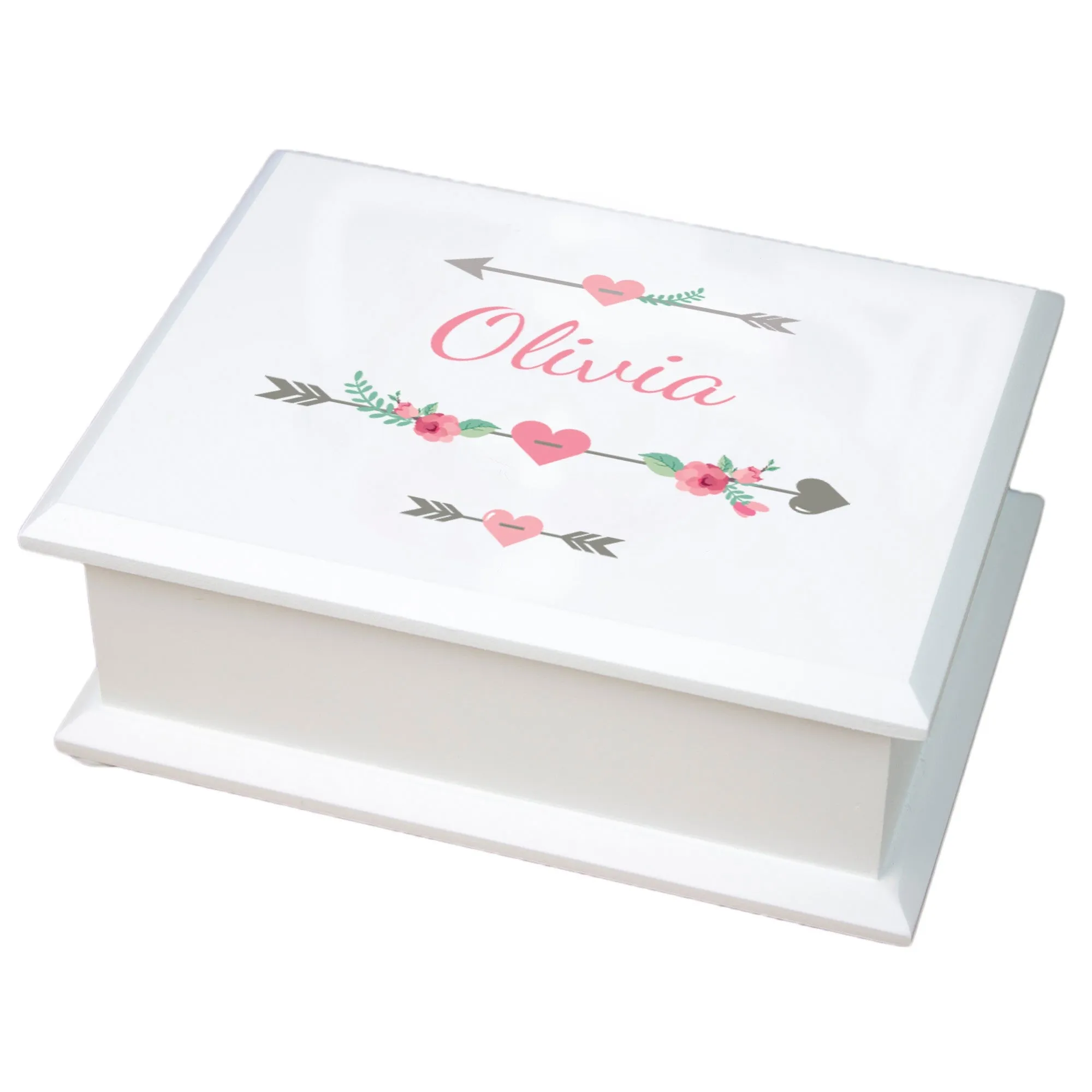Lift Top Jewelry Box - Tribal Arrow Girl