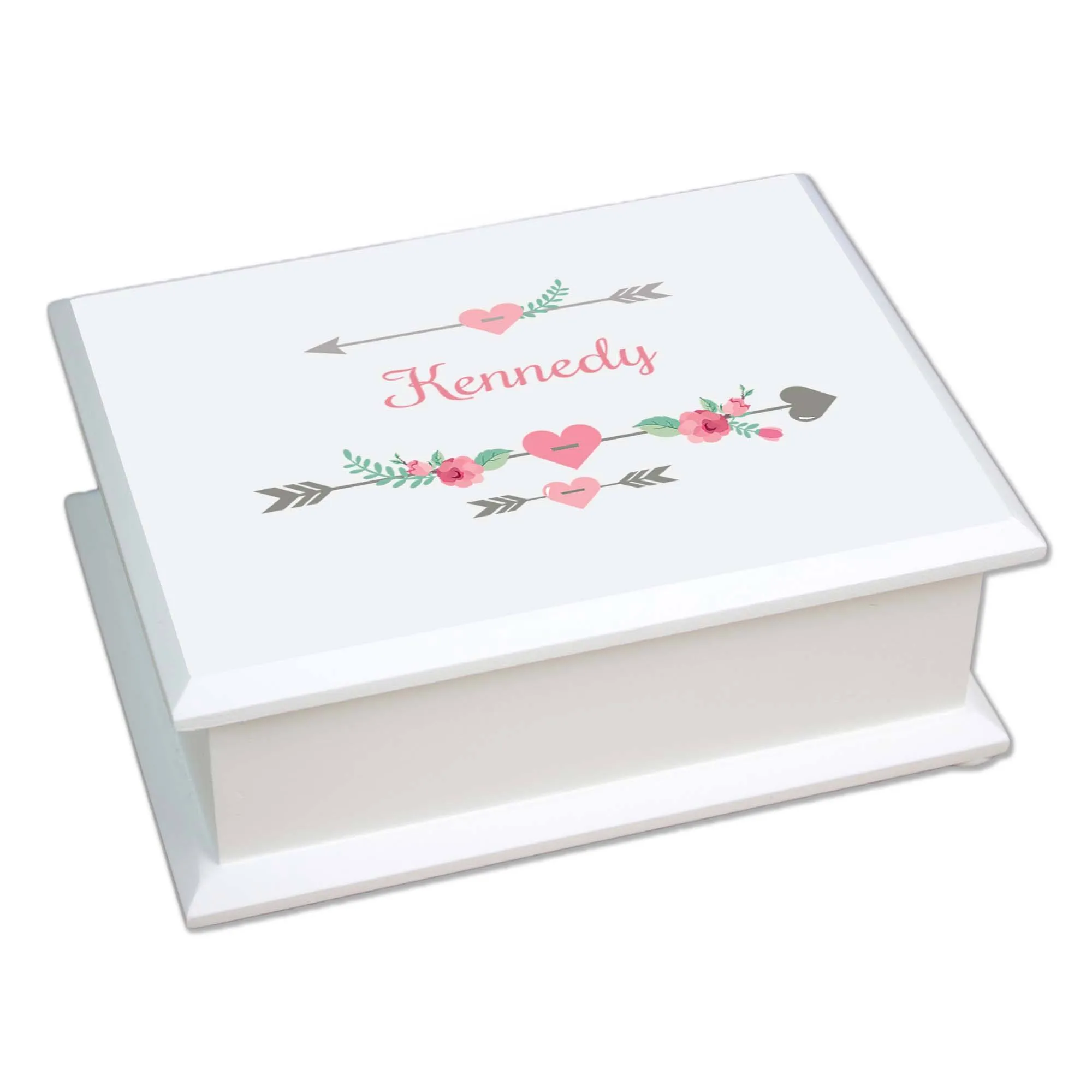 Lift Top Jewelry Box - Tribal Arrow Girl