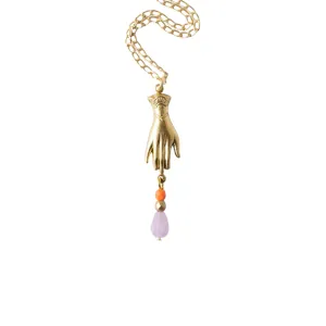 Lilac Hand Charm Pendant