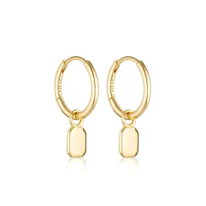 LINDA TAHIJA Tate Huggie Earrings - Gold Plated