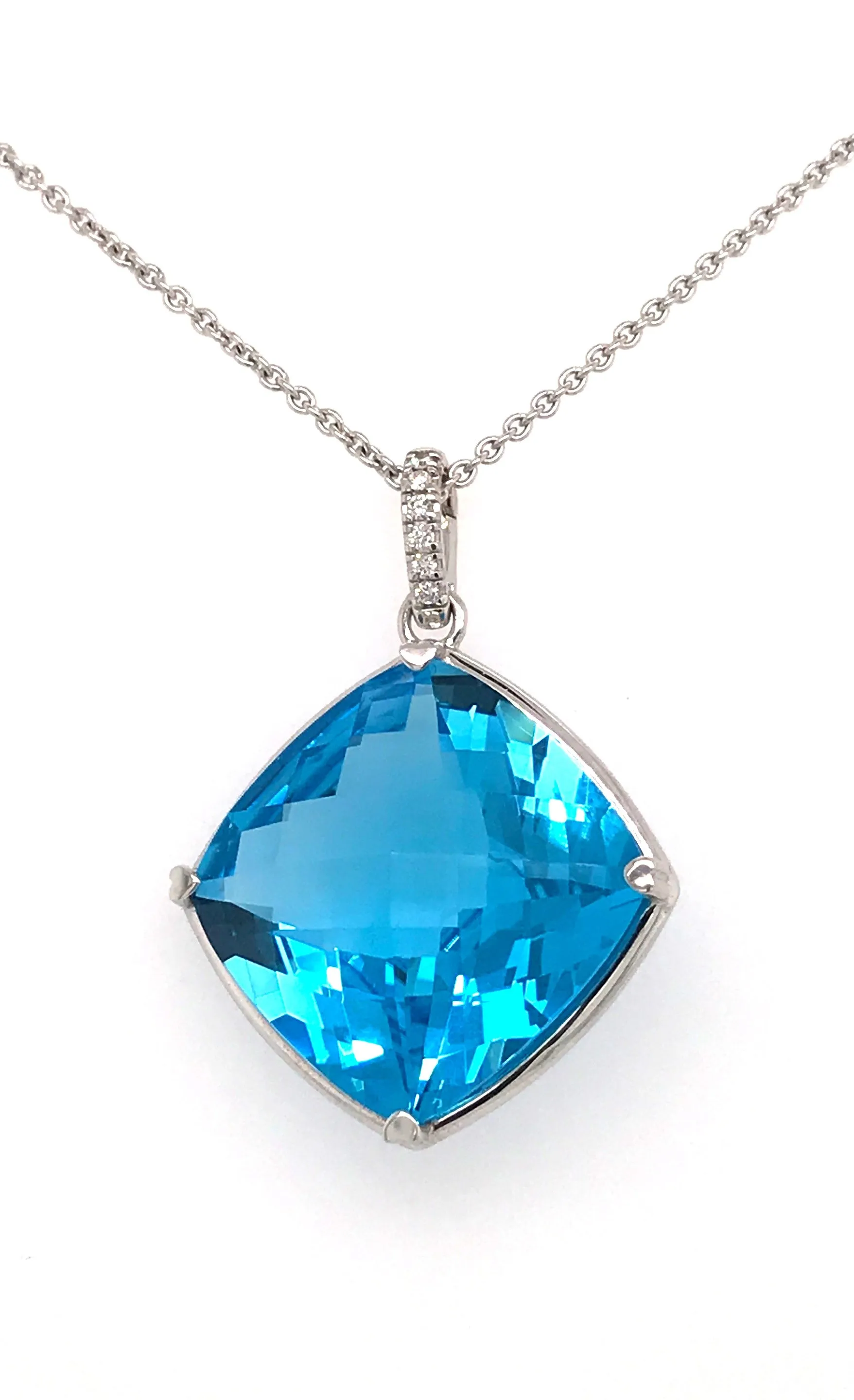 Lisa Nik Blue Topaz  Pendant