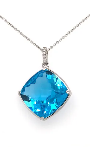 Lisa Nik Blue Topaz  Pendant