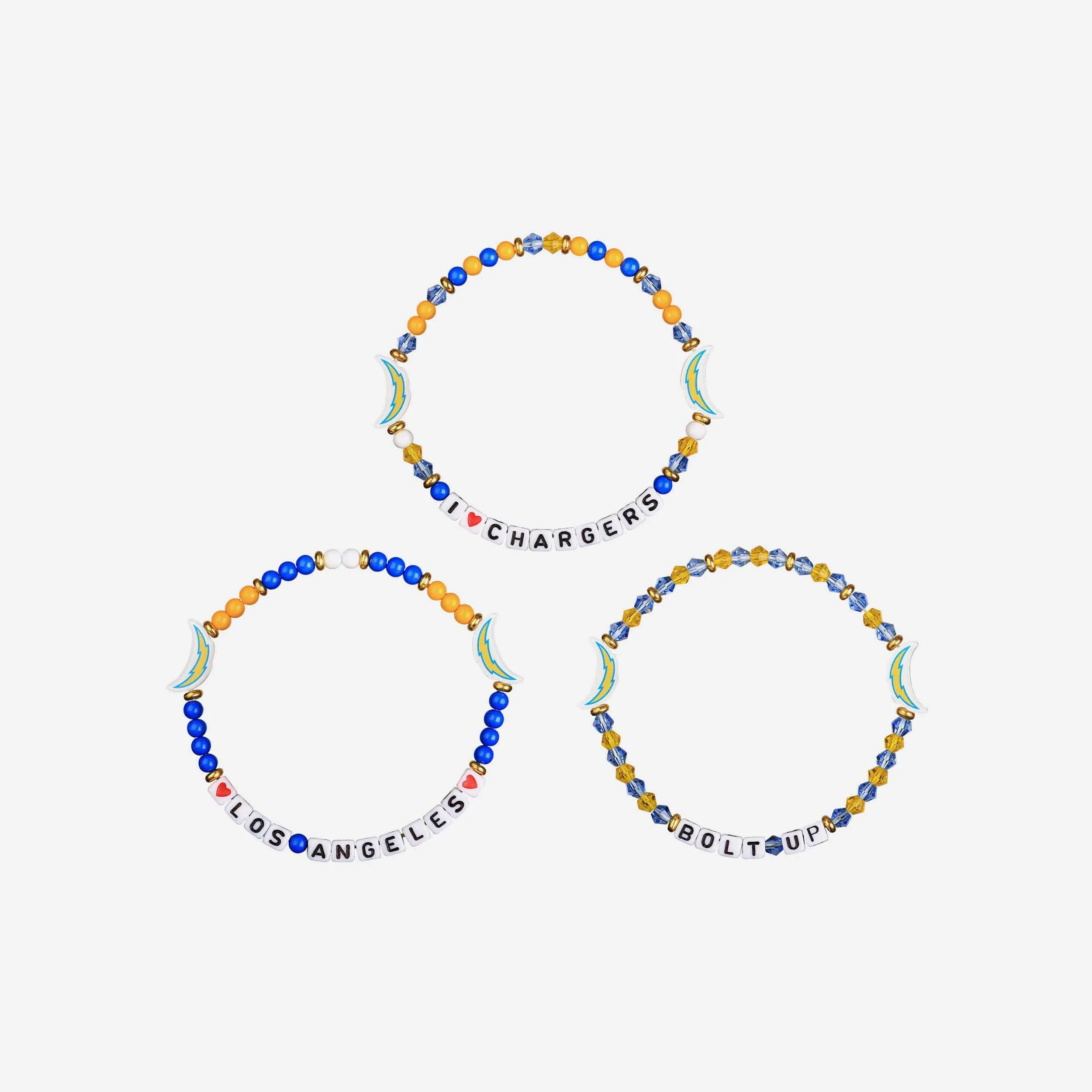 Los Angeles Chargers 3 Pack Friendship Bracelet