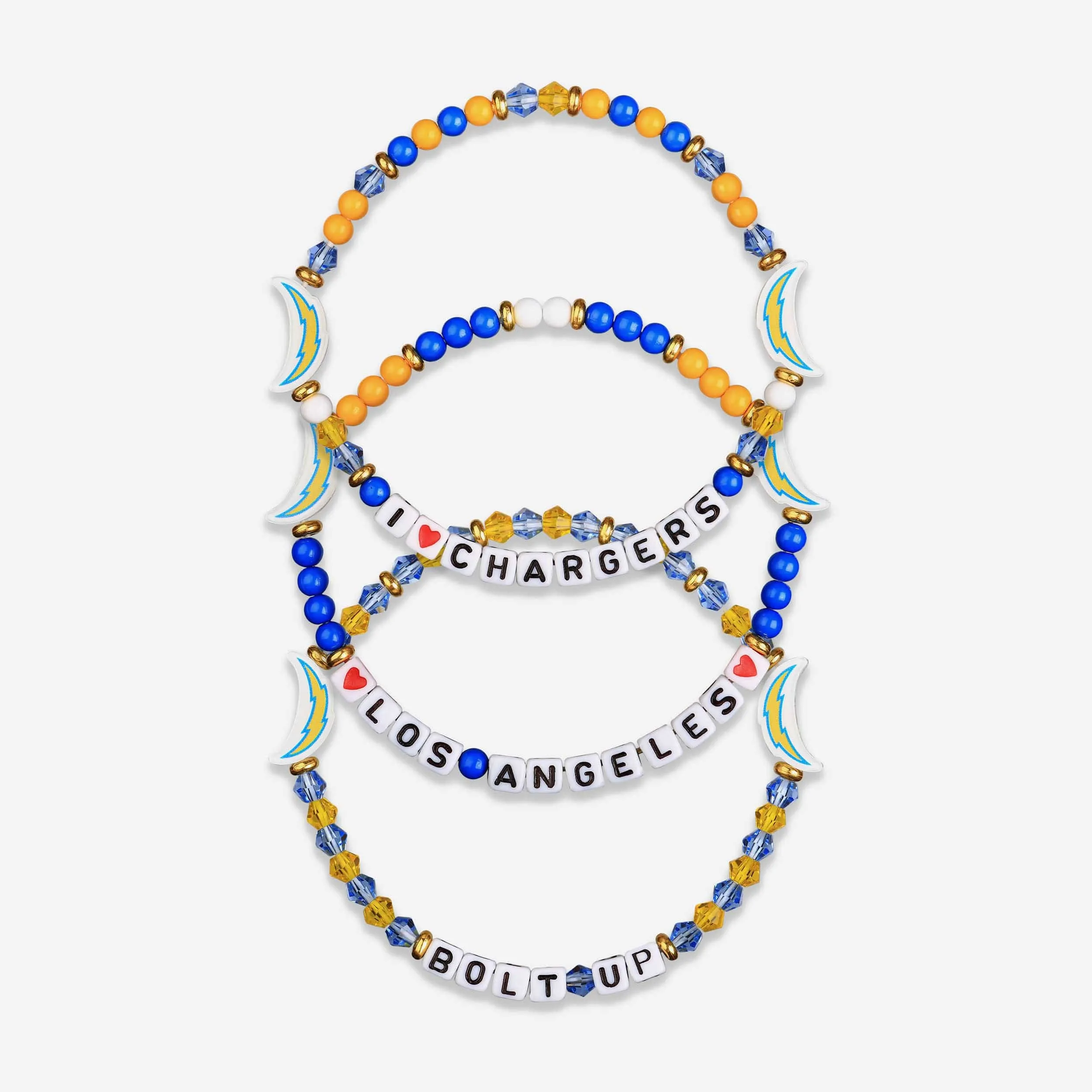 Los Angeles Chargers 3 Pack Friendship Bracelet