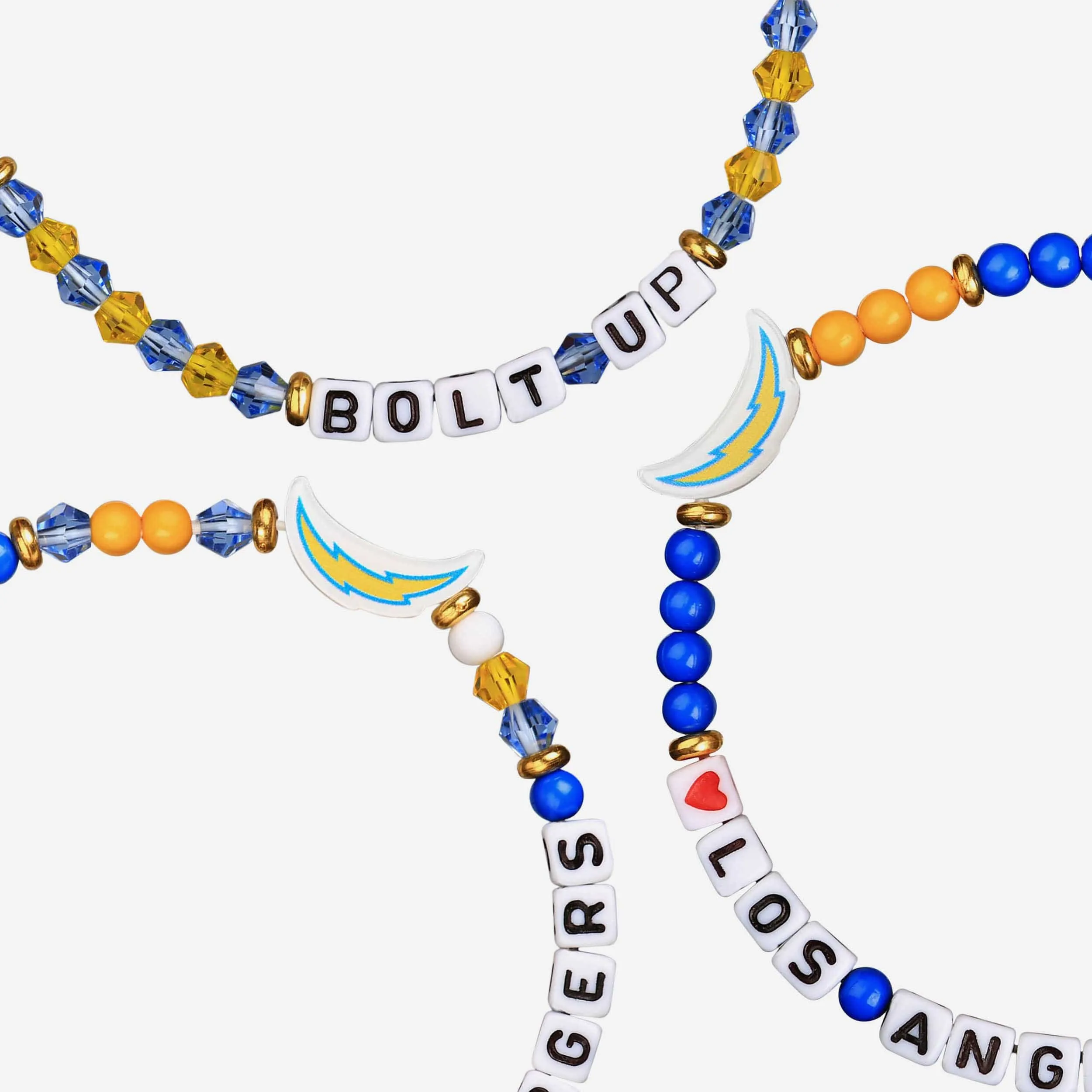 Los Angeles Chargers 3 Pack Friendship Bracelet