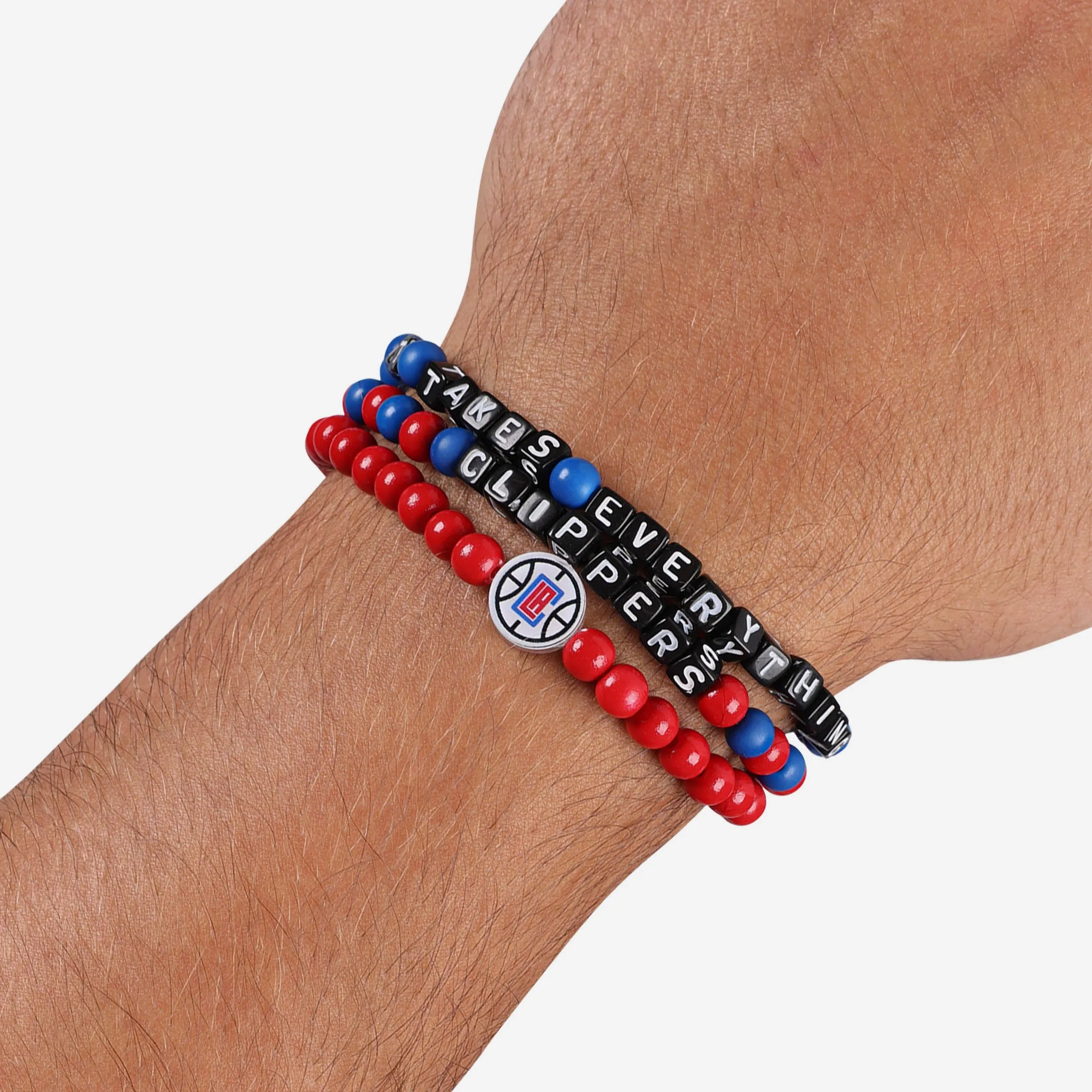 Los Angeles Clippers 3 Pack Beaded Friendship Bracelet