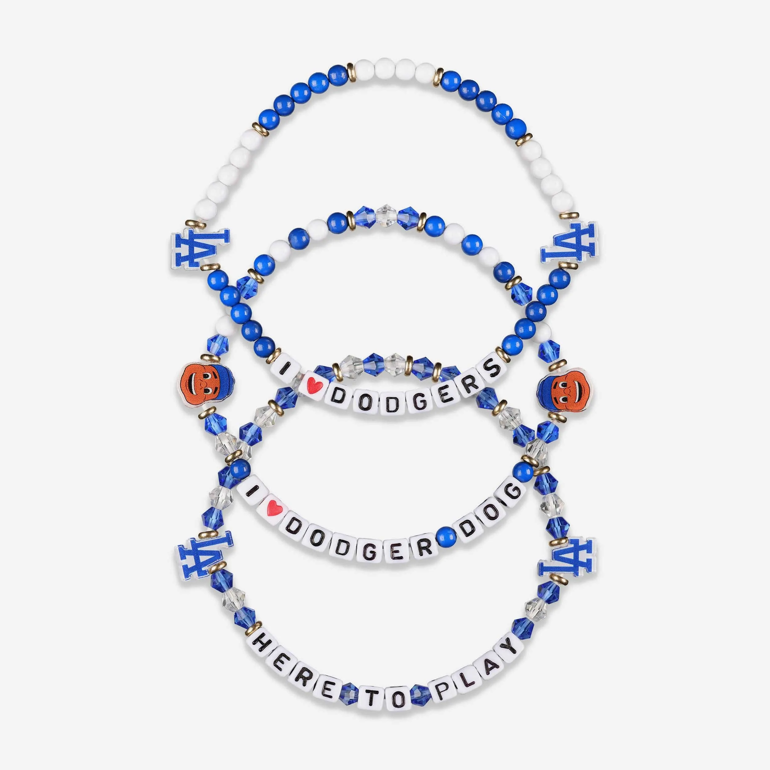 Los Angeles Dodgers 3 Pack Friendship Bracelet