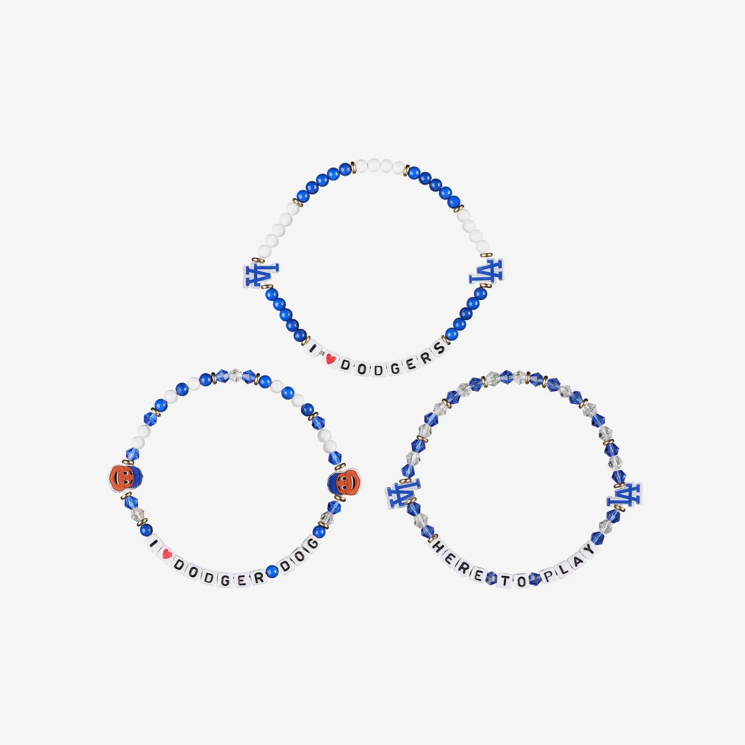 Los Angeles Dodgers 3 Pack Friendship Bracelet