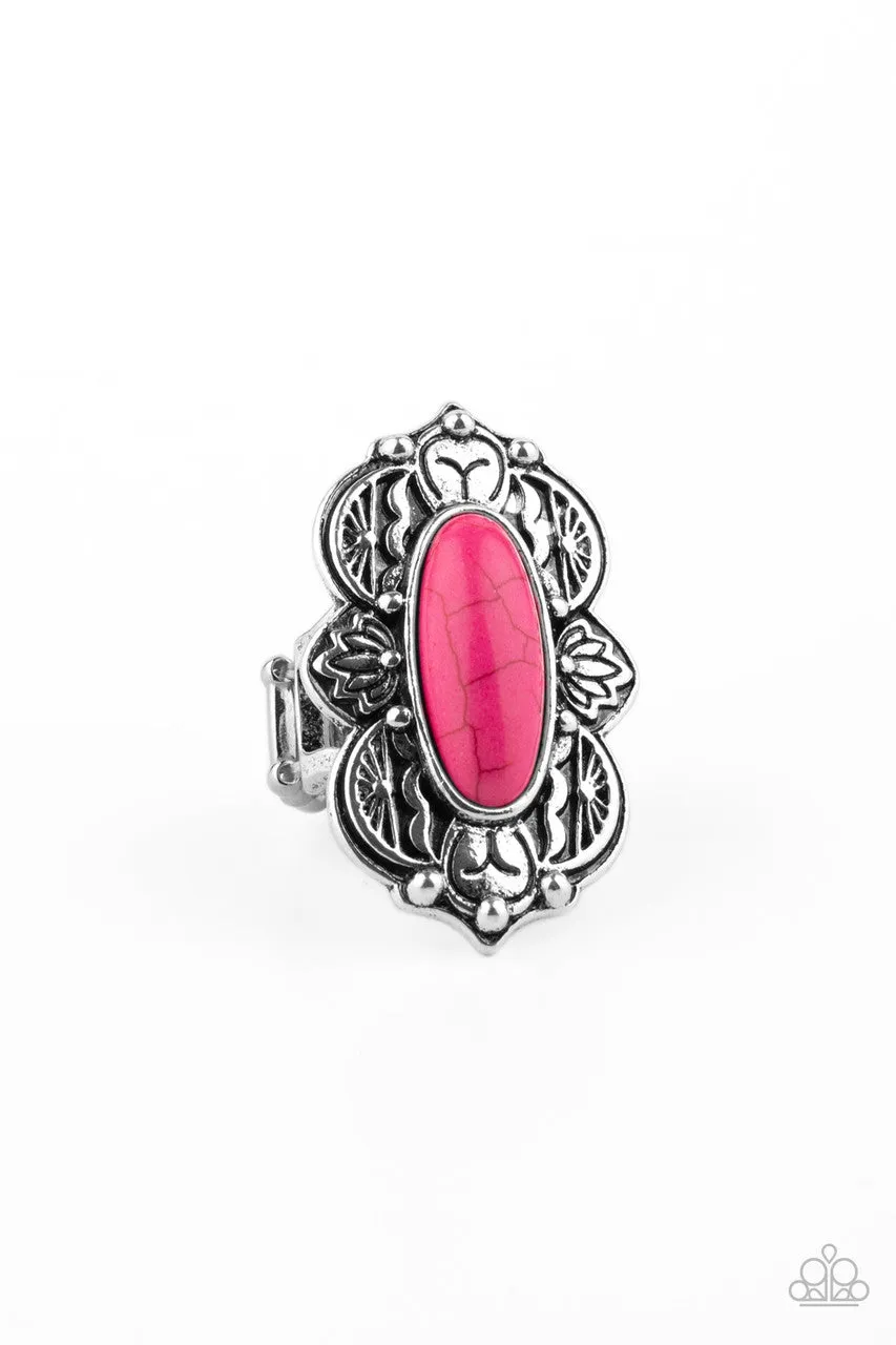 Lotus Oasis Pink Paparazzi Ring