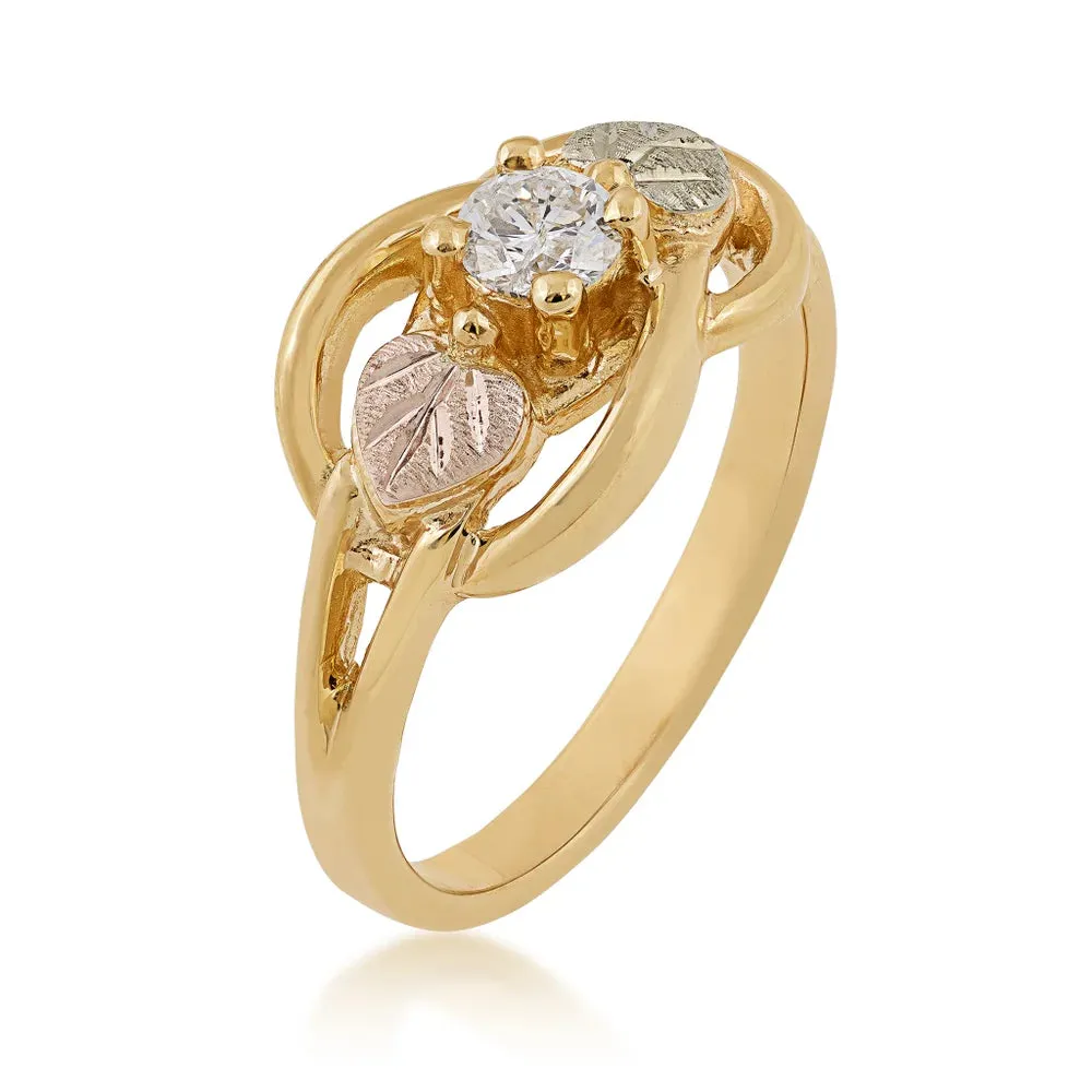 Love Knot Diamond - Black Hills Gold Ladies Ring
