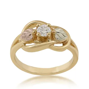 Love Knot Diamond - Black Hills Gold Ladies Ring