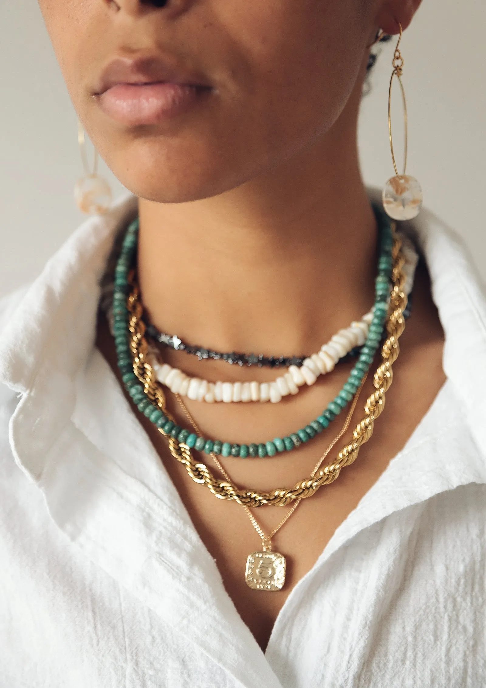 Lucille Beaded Layering Necklace || Choose Style