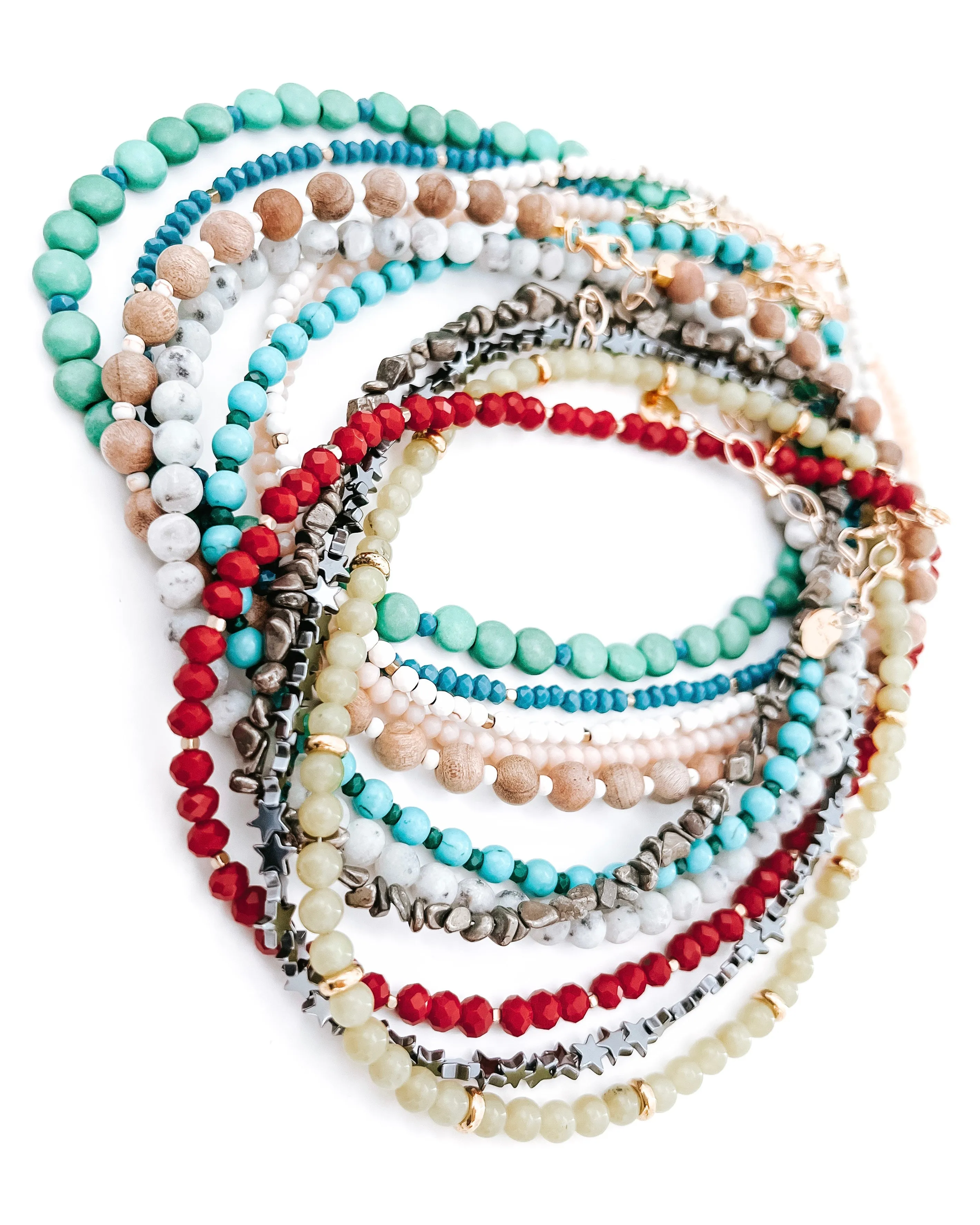 Lucille Beaded Layering Necklace || Choose Style
