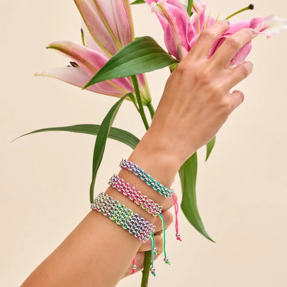 Macaw Links | Mini Kismet Bracelet | Spectrum x Silver