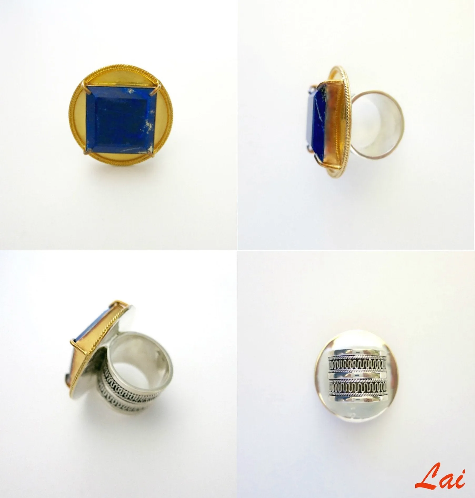 Magnificent, conversation-starting, Afghani Lapis Lazuli statement ring