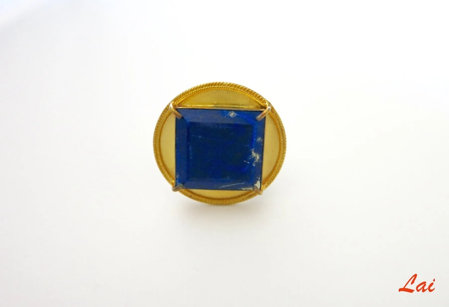 Magnificent, conversation-starting, Afghani Lapis Lazuli statement ring