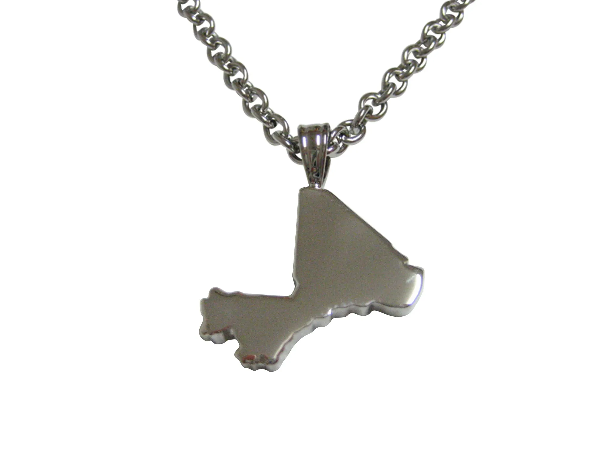 Mali Map Shape Pendant Necklace