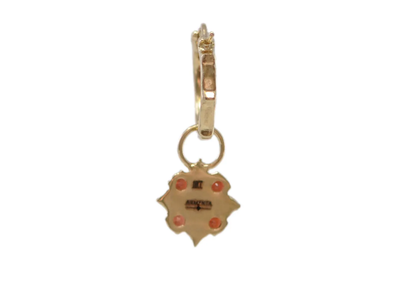 Maltese Cross Drop Earring