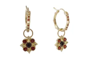 Maltese Cross Drop Earring