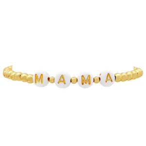 MAMA BALL STRETCH BRACELET GOLD