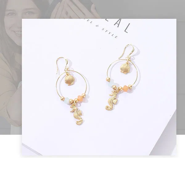 Marine Collection Seahorse Dangle Earrings