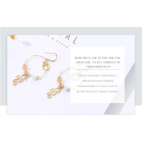 Marine Collection Seahorse Dangle Earrings