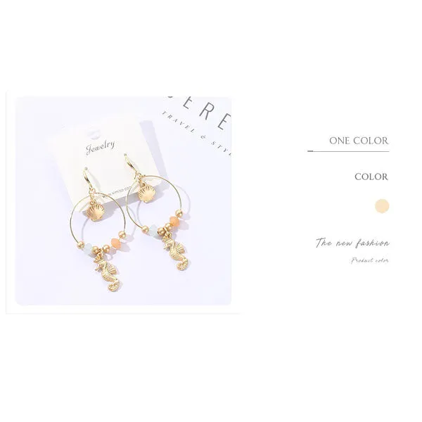 Marine Collection Seahorse Dangle Earrings