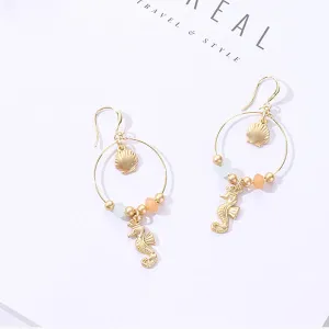 Marine Collection Seahorse Dangle Earrings