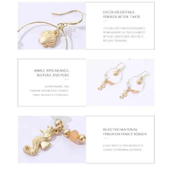 Marine Collection Seahorse Dangle Earrings