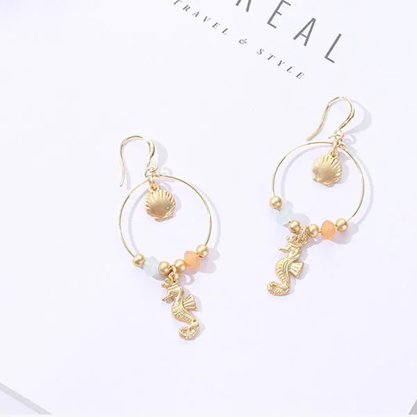 Marine Collection Seahorse Dangle Earrings