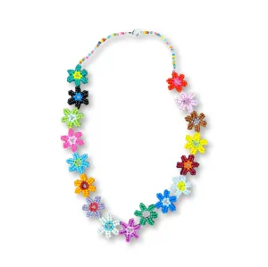 Matilda flowers beaded necklace