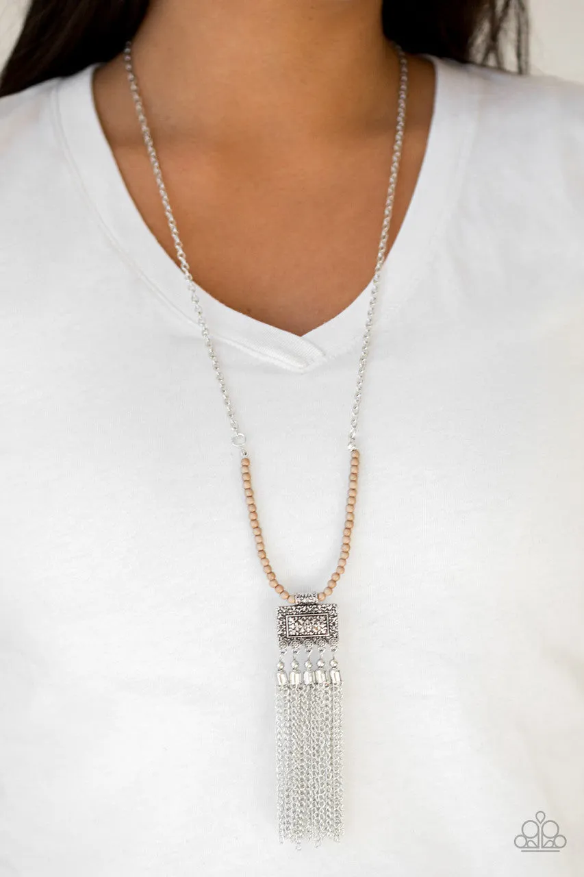 Mayan Masquerade Brown Paparazzi Necklace