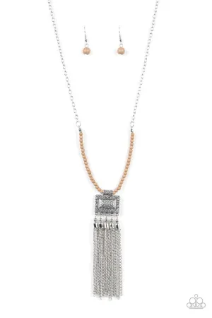 Mayan Masquerade Brown Paparazzi Necklace