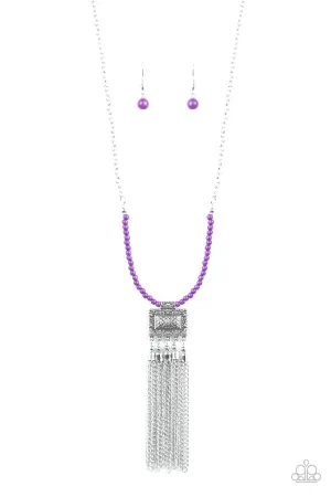Mayan Masquerade Purple Paparazzi Necklace
